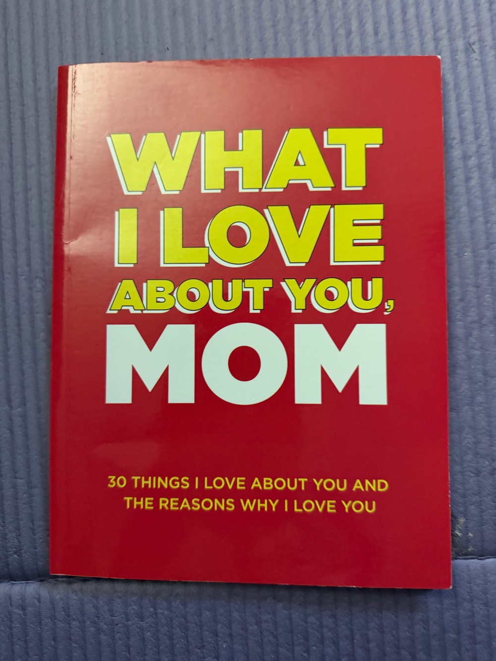 Red "What I Love About You, Mom" Decorative Wall Plaque